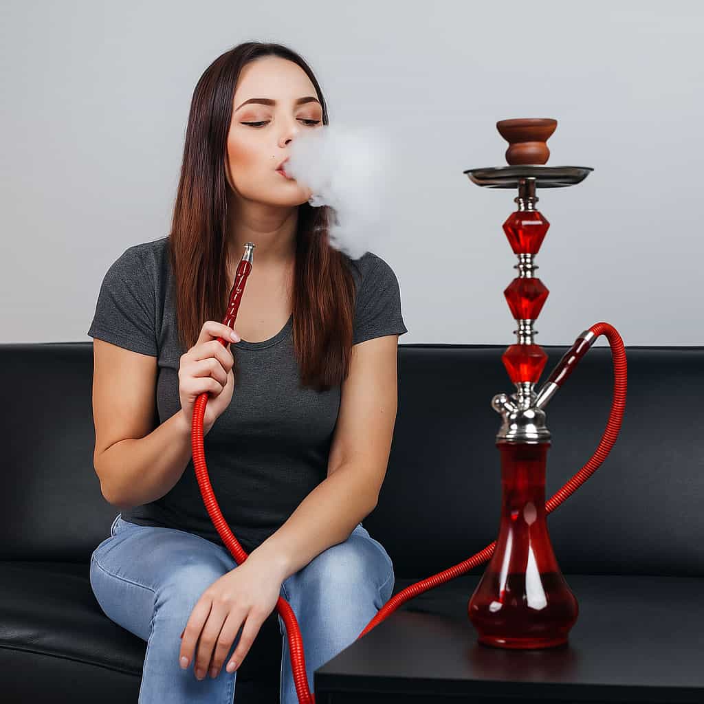 Наргиле Средно – Червено 50см